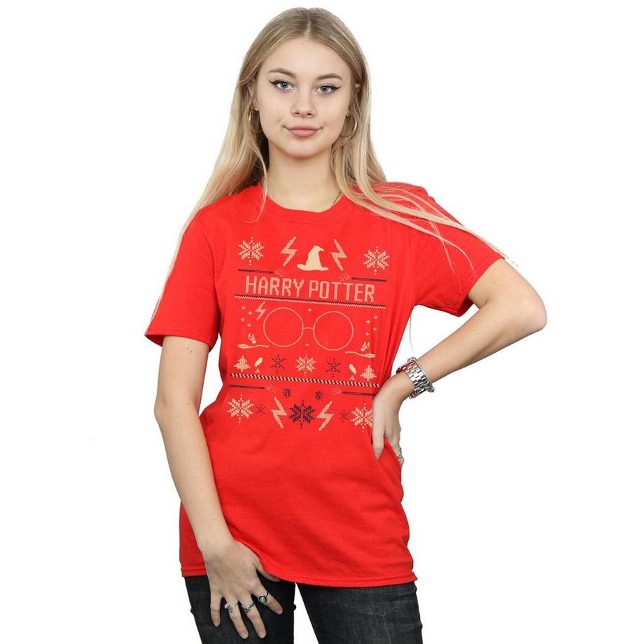 Harry Potter Christmas Jumper Style T-Shirt  
