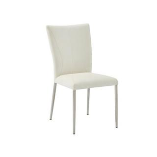 Vente-unique Lot de 6 chaises TALICIA Simili acier brossé  