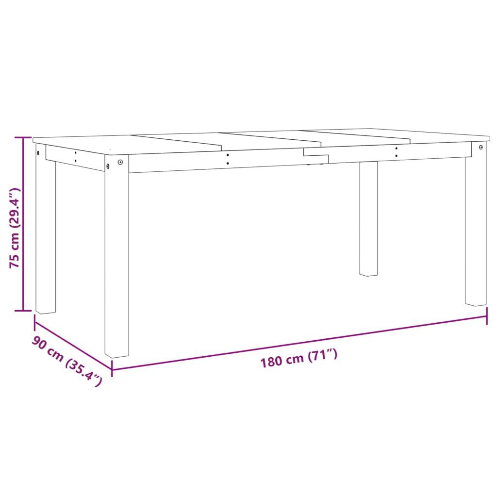 VidaXL Table à manger bois de pin  