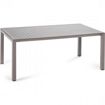 Table d'appoint de jardin Aria gris 100x60