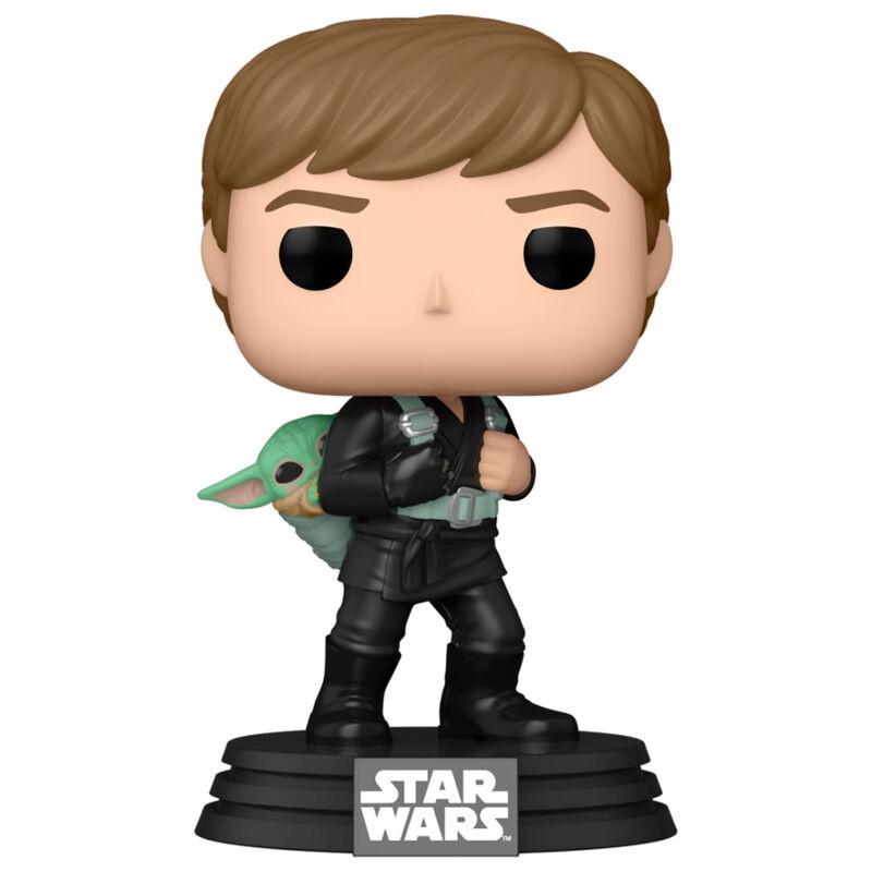 Funko  Figurine POP Star Wars Le Livre de Boba Fett 2 Luke Skywalker & Grogu 