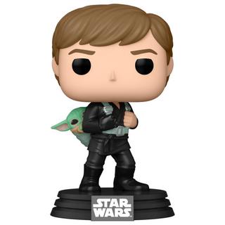 Funko  Figurine POP Star Wars Le Livre de Boba Fett 2 Luke Skywalker & Grogu 