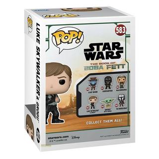 Funko  Figura POP Star Wars Il libro di Boba Fett 2 Luke Skywalker & Grogu 