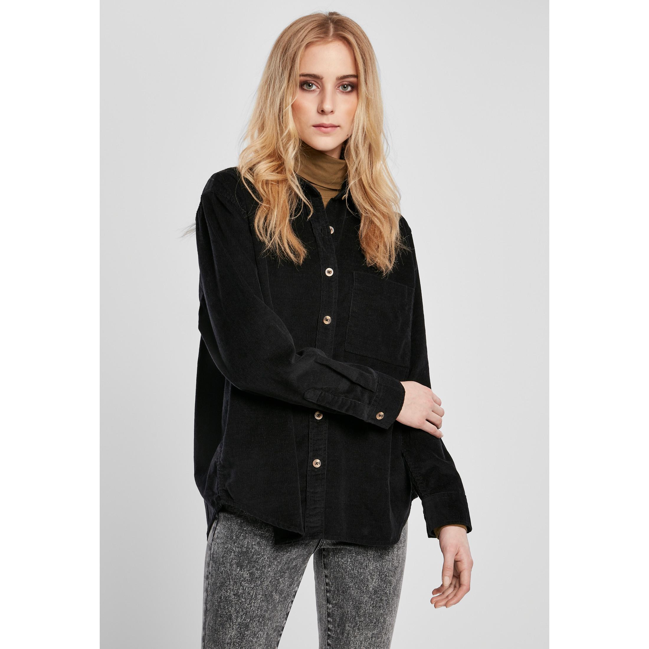 URBAN CLASSICS Corduroy Oversized Hemd  