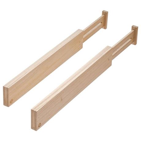 iDesign iDesign ECO - Séparateur de tiroir WOOD bas - Set 2 pcs.  