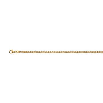 Collier Zopf Gelbgold 750, 2.1mm, 55cm