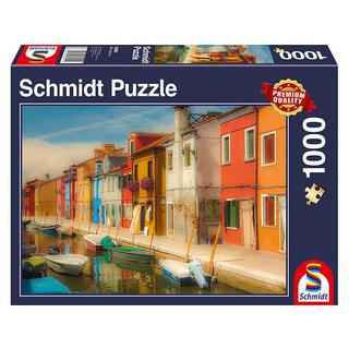 Schmidt  Puzzle Bunte Häuser der Insel Burano (1000Teile) 