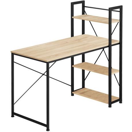 Tectake Bureau informatique HERSHEY 122x61x120cm  