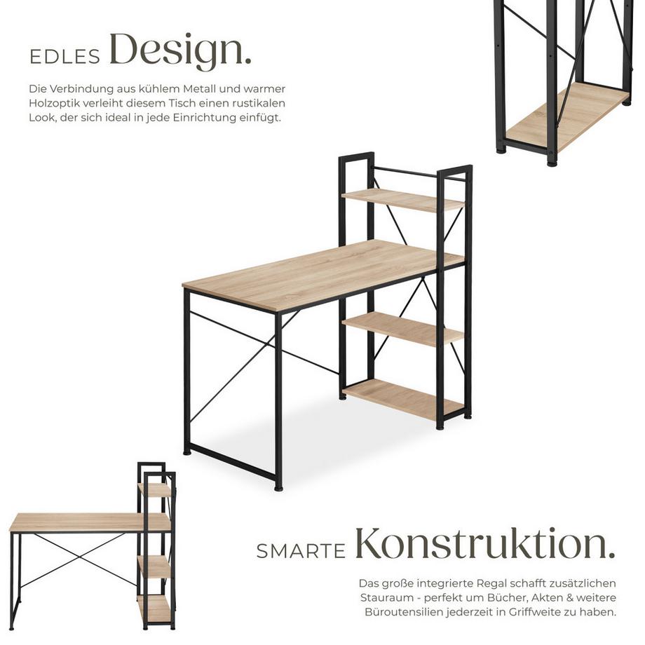 Tectake Scrivania da computer Hershey stile industriale  