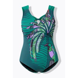 Ulla Popken Maillot de bain motif jungle Bonnets souples Ruban dos  