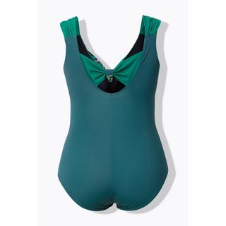 Ulla Popken Maillot de bain motif jungle Bonnets souples Ruban dos  