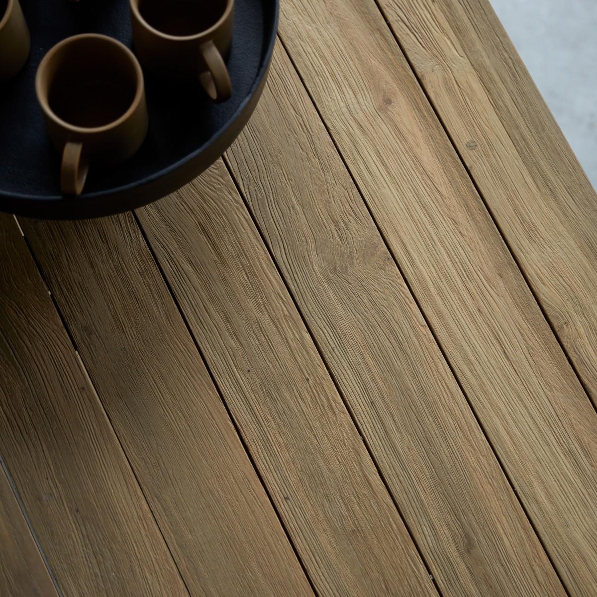 Tikamoon Esstisch aus massivem Recycling-Teak 6-8 Personen Teresa  