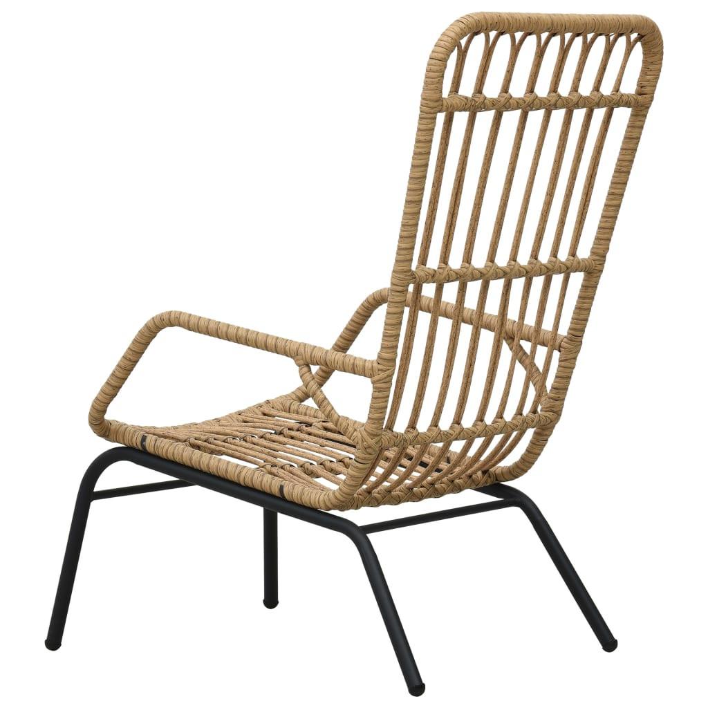 VidaXL Chaise de jardin rotin synthétique  