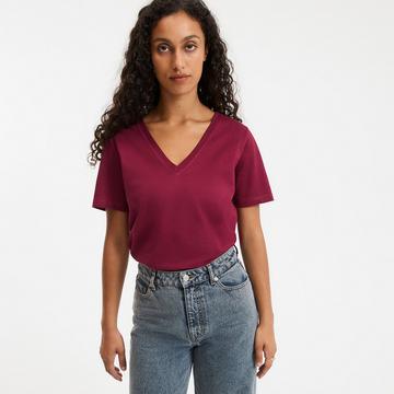 T-Shirt mit V-Ausschnitt