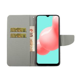 Cover-Discount  Galaxy A22 4G - Leder Hülle Schmetterling Schwarz 