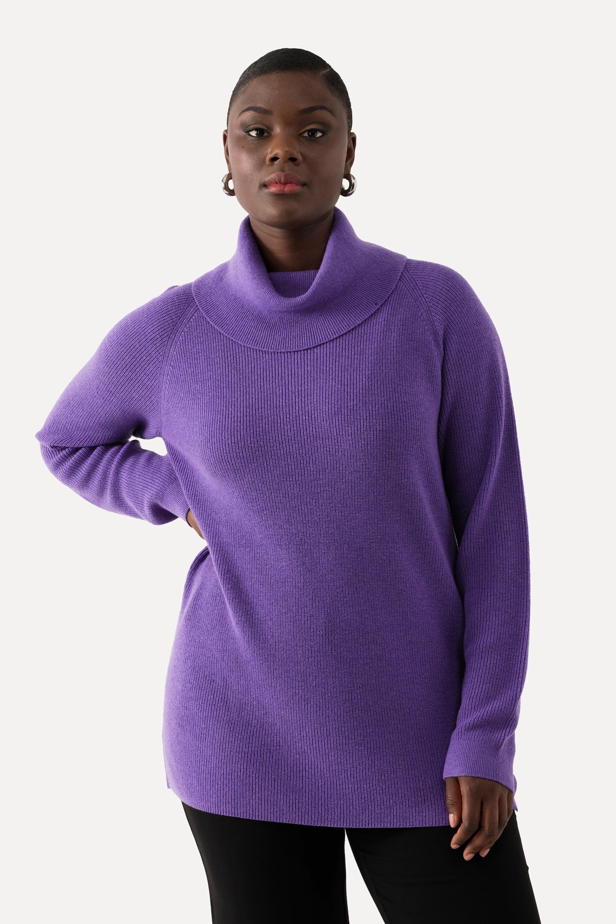 Ulla Popken  Rollkragen-Pullover, weicher Feinstrick, Langarm 