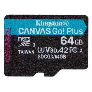 Kingston  Canvas Go! Plus (microSDXC, 64 GB, U3, UHS-I) 
