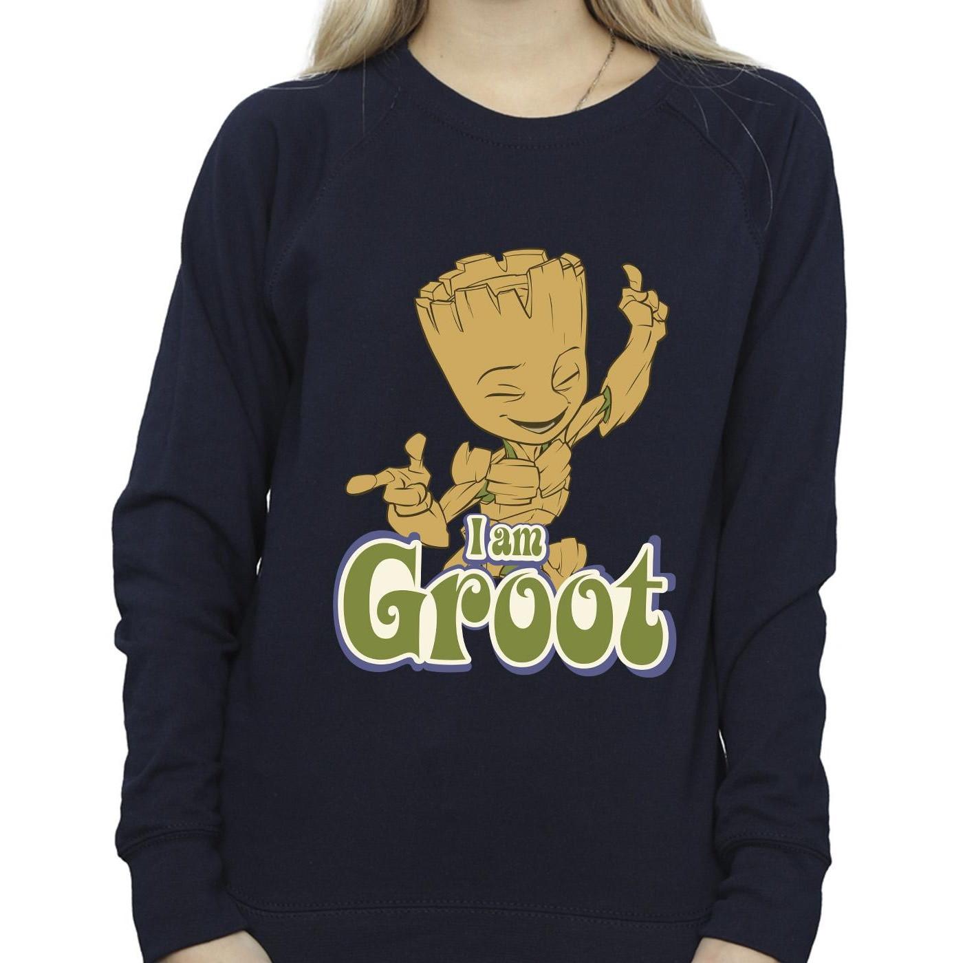 Guardians Of The Galaxy Guardians of the Galaxy I Am Groot Felpa Girocollo  