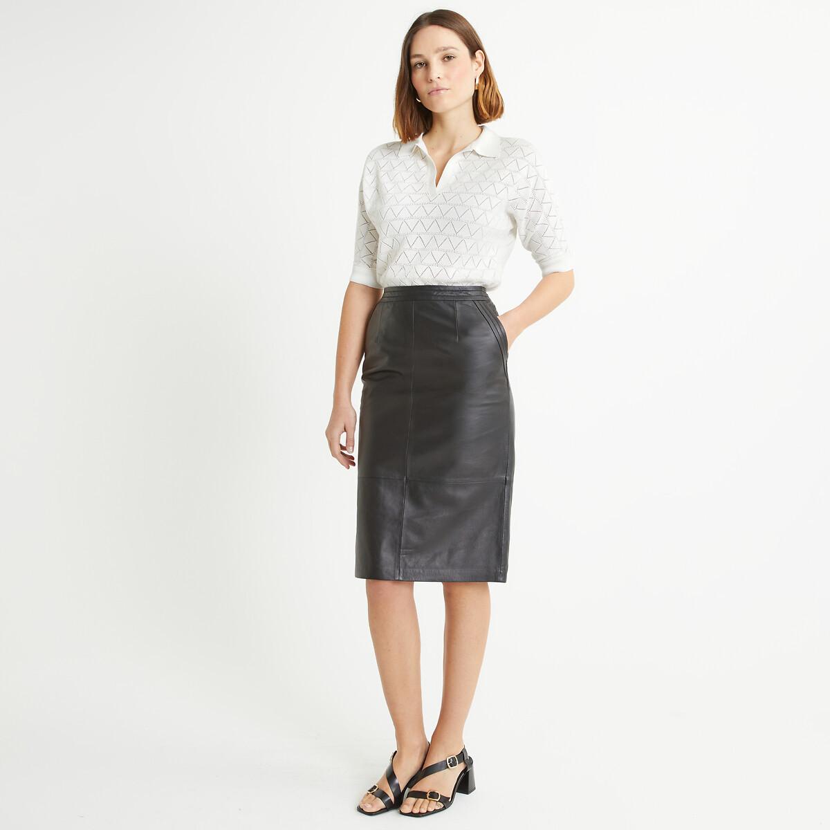 La Redoute Collections Gonna in pelle  