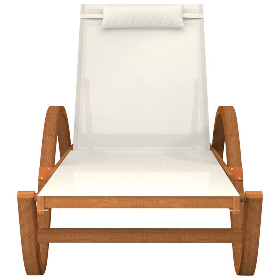 VidaXL Chaise longue bois  