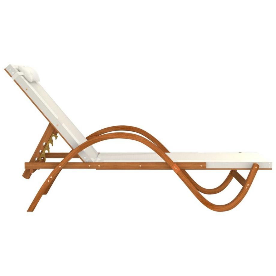 VidaXL Chaise longue bois  