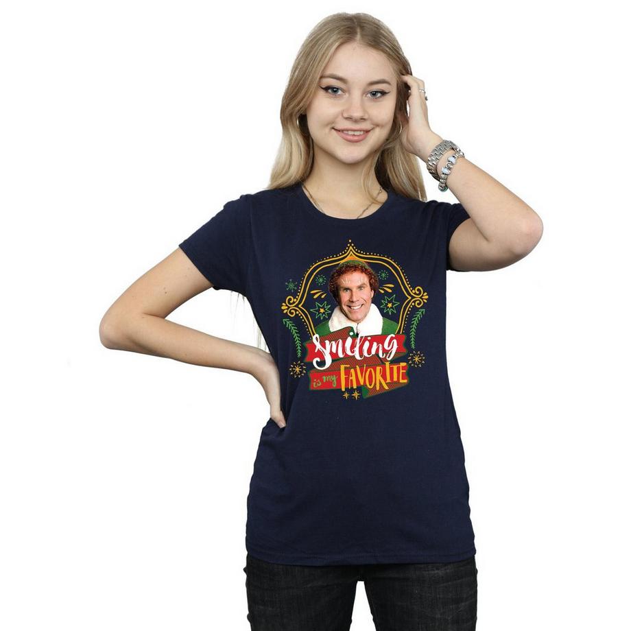Elf Smiling Is My Favorite T-Shirt  