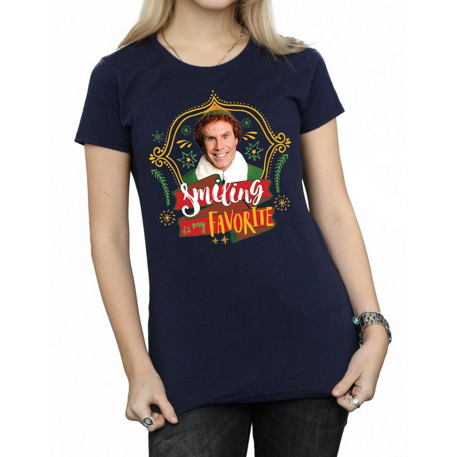Elf Smiling Is My Favorite T-Shirt  