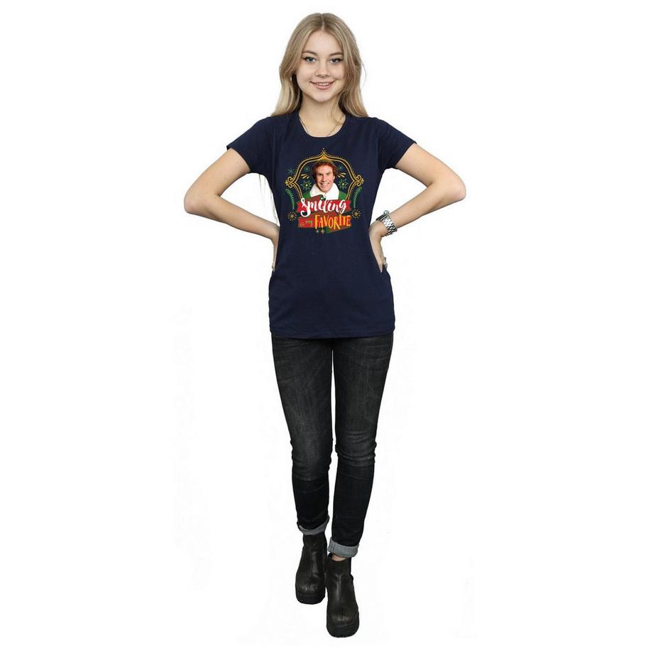 Elf Smiling Is My Favorite T-Shirt  