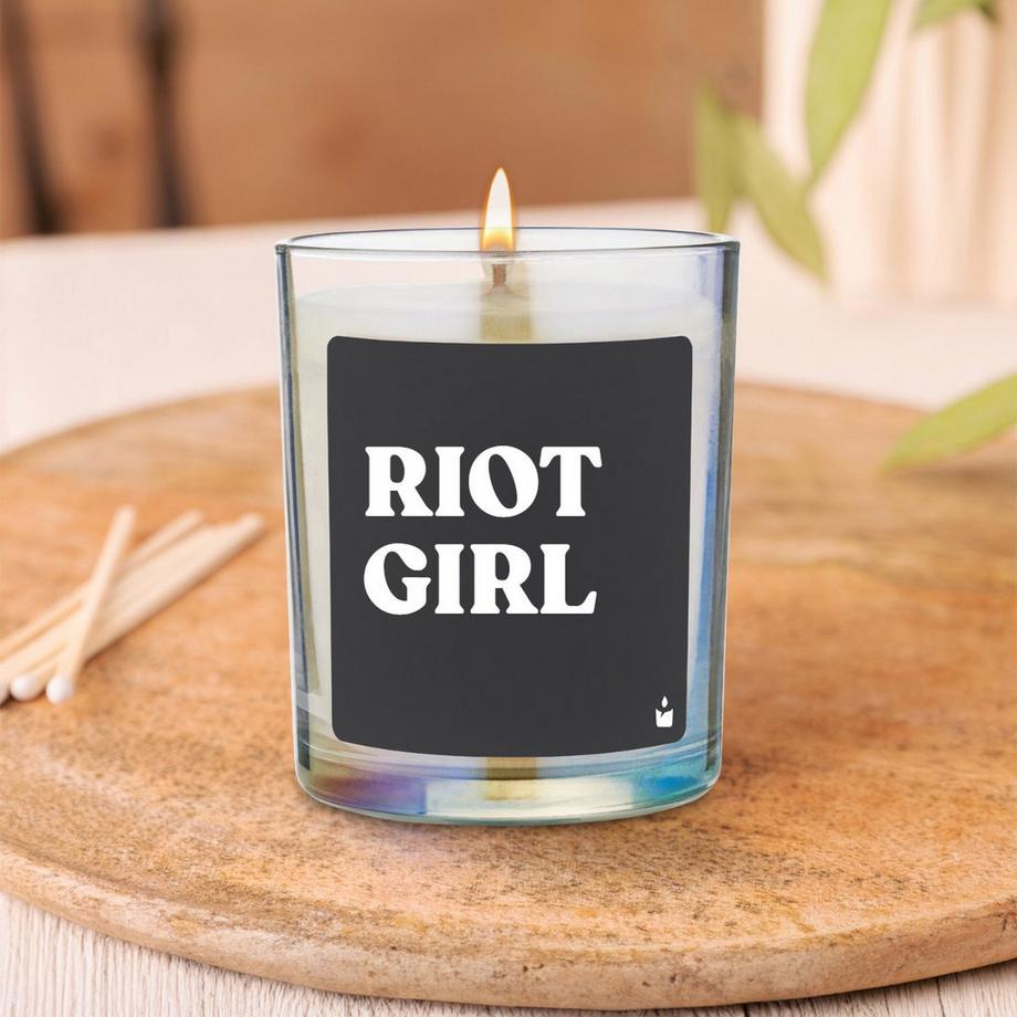 CandleHand Bougie Parfumée Woody Riot Girl  