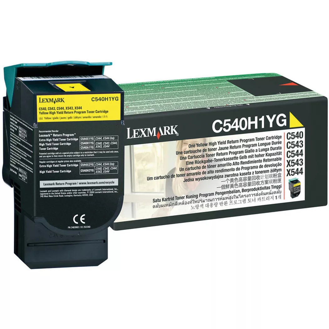 Lexmark – Toner-Modul Return yellow C540H1YG X543dn 2000 Seiten, One Size