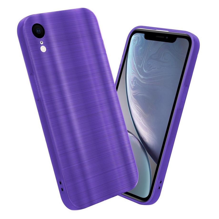 Cadorabo  Hülle für Apple iPhone XR im Brushed Design 