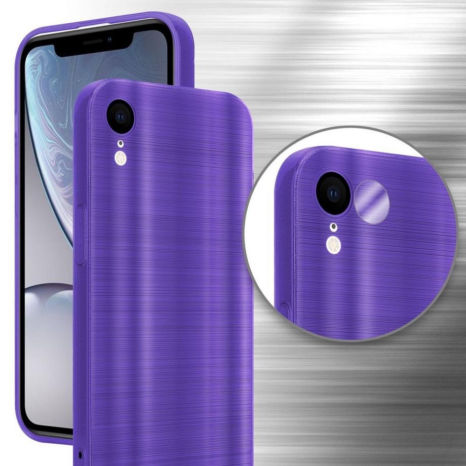 Cadorabo  Hülle für Apple iPhone XR im Brushed Design 