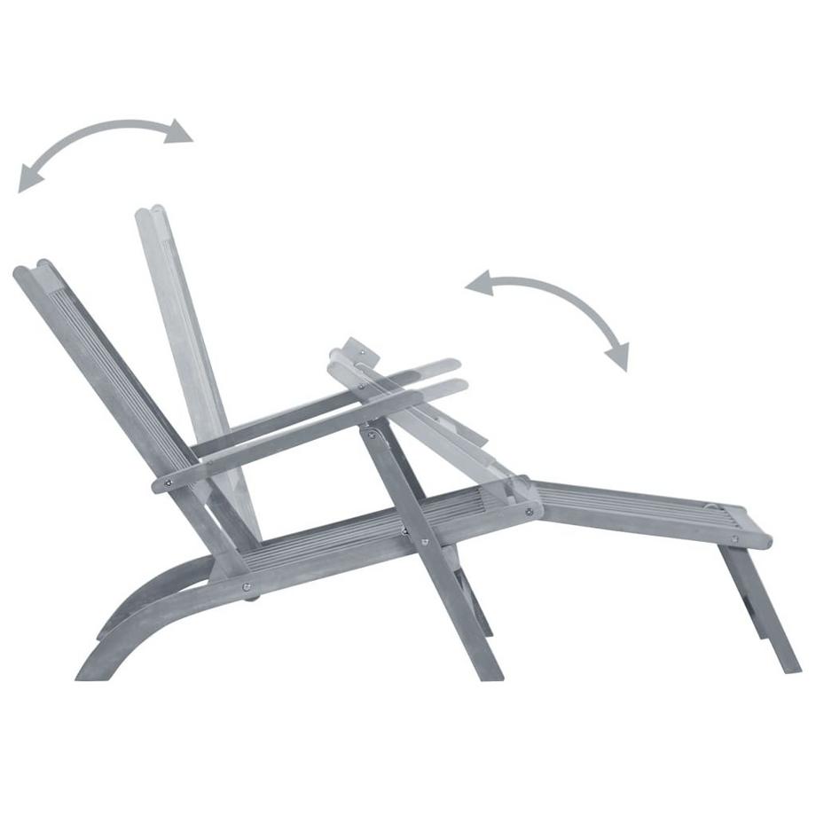 VidaXL Liegestuhl akazienholz  