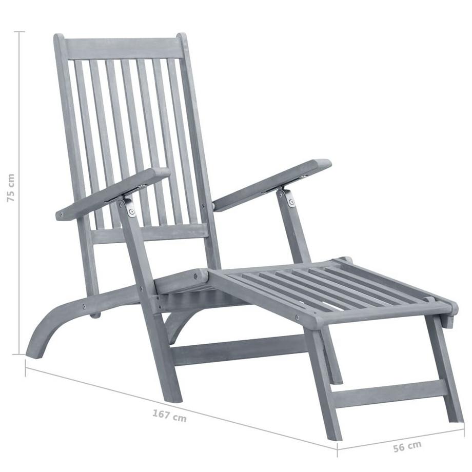 VidaXL Liegestuhl akazienholz  
