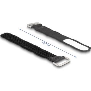DeLock  Klettkabelbinder Schwarz 127 mm x 20 mm 5 Stück 