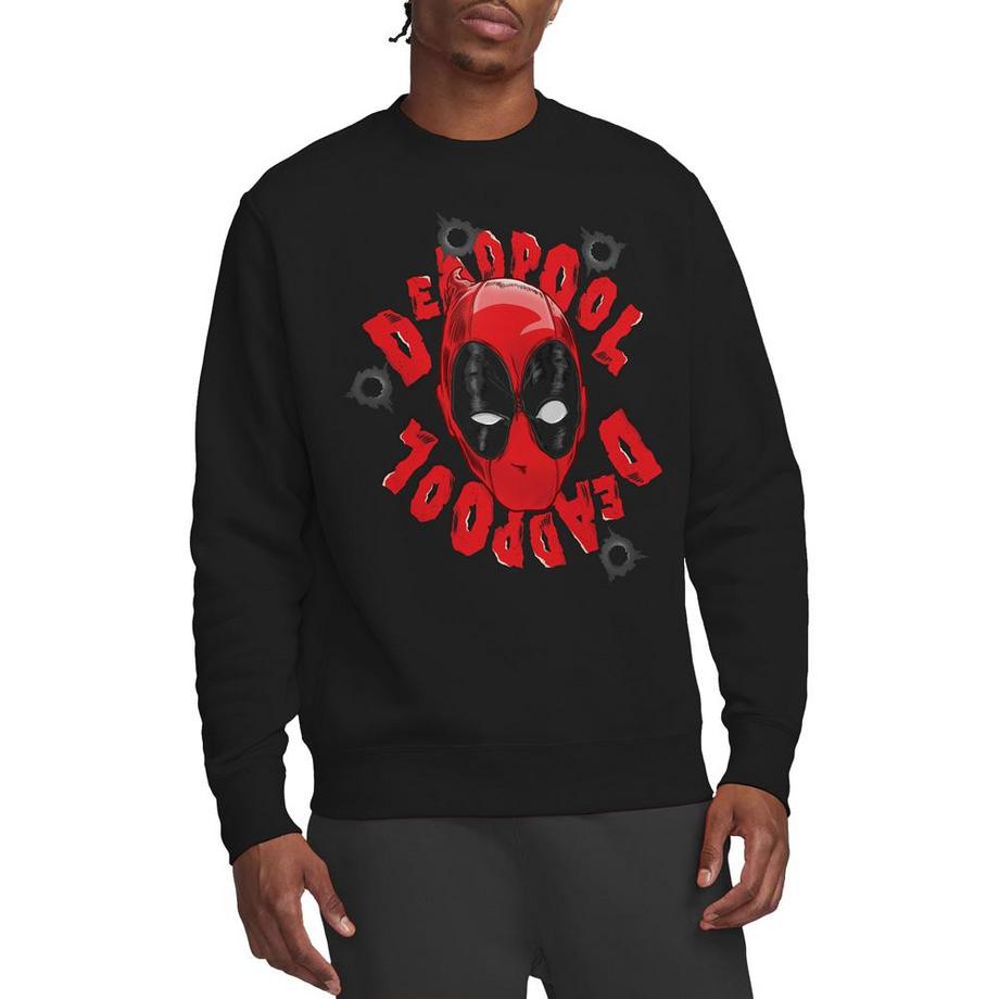 Deadpool Grafik Print Regular Fit Sweatshirt  