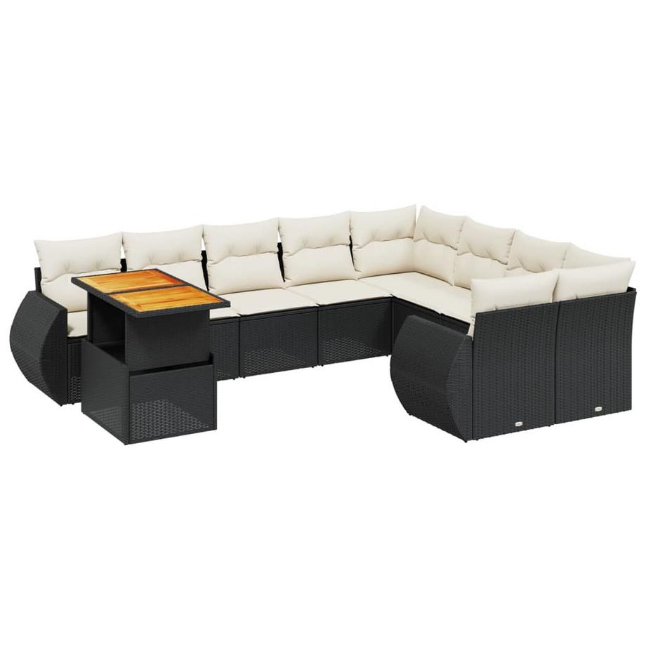 set divano da giardino Polirattan