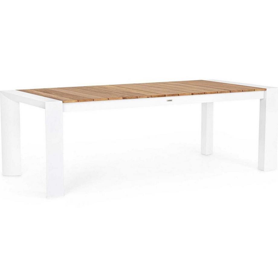 mutoni Table à rallonge de jardin Cameron blanc 228-294x100  