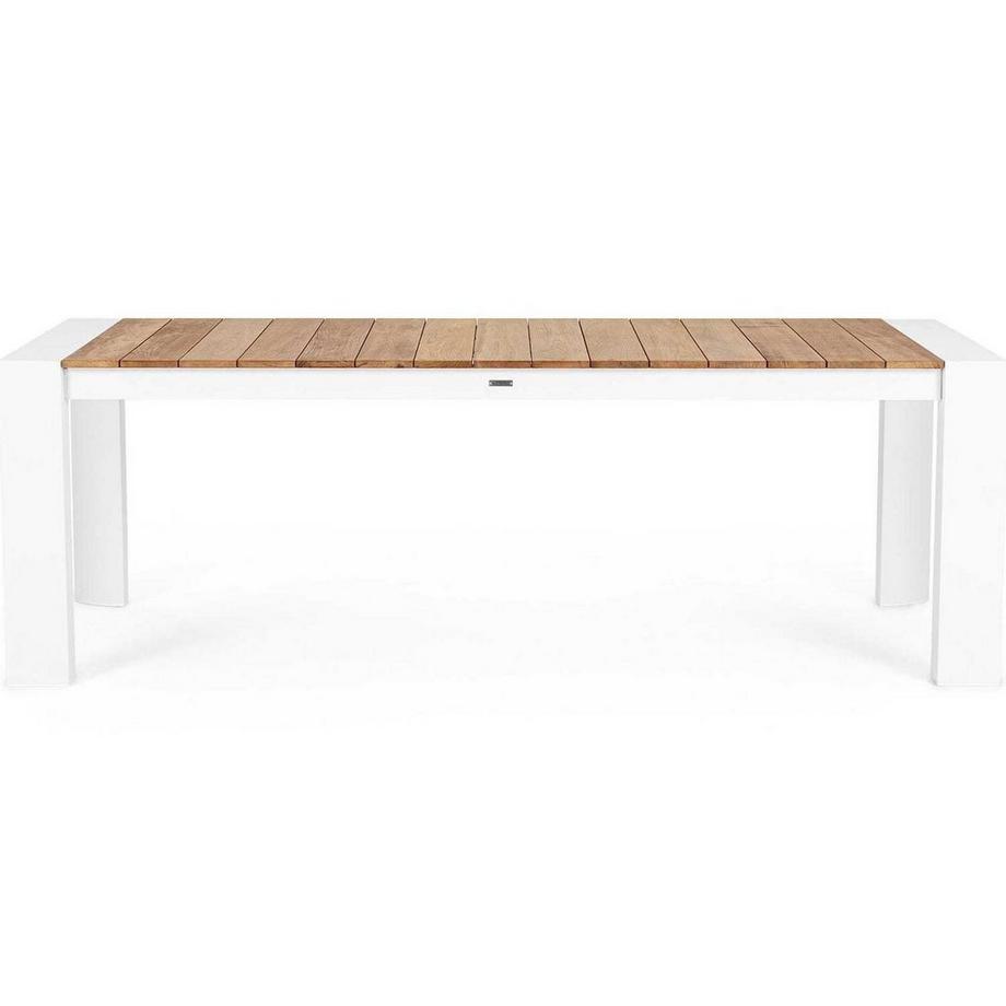 mutoni Table à rallonge de jardin Cameron blanc 228-294x100  