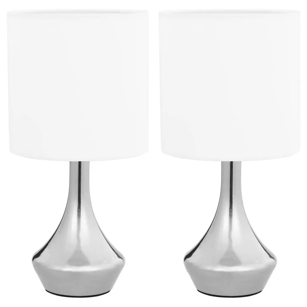 VidaXL – Tischlampe metall, 60 cm, Weiss