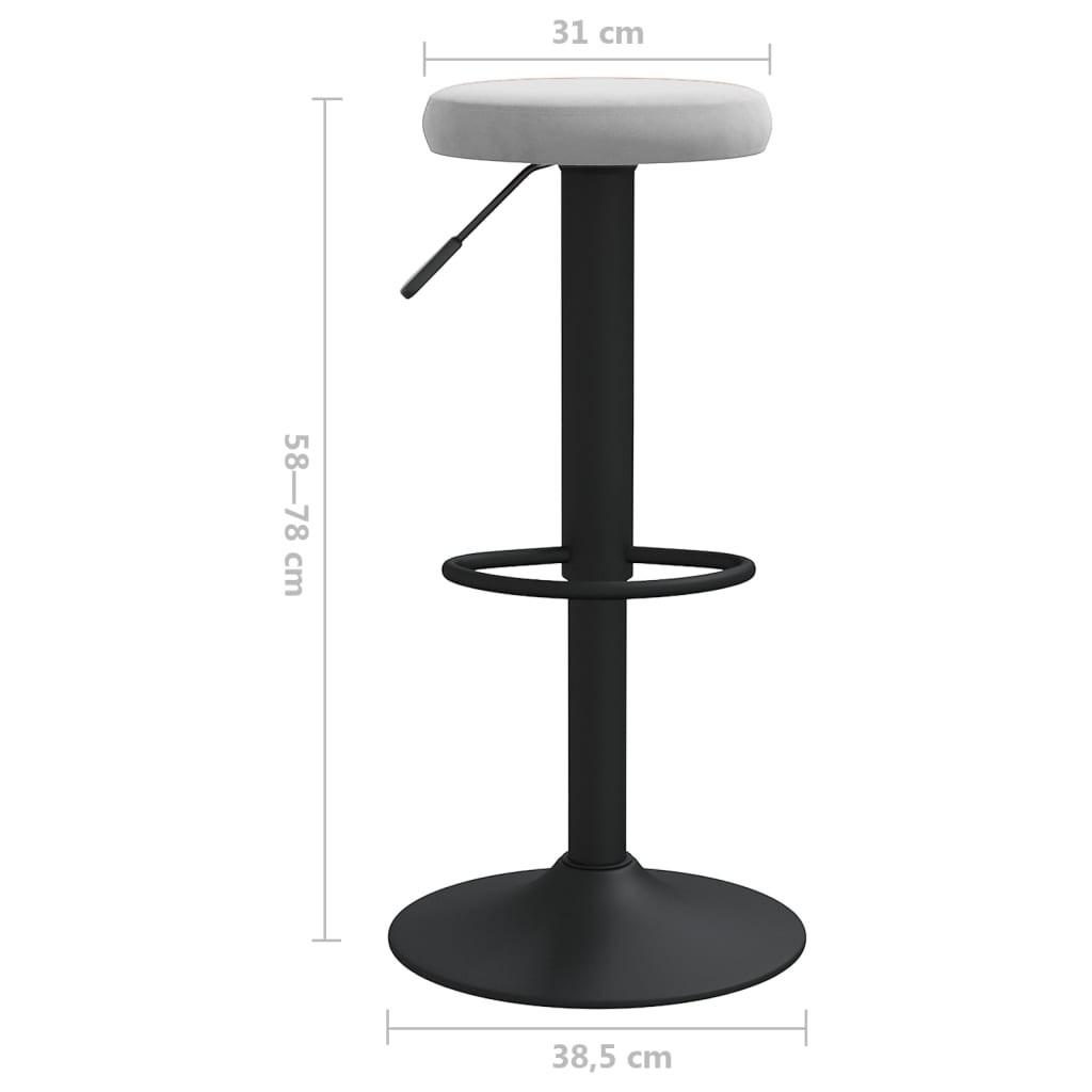 VidaXL Tabouret de bar velours  