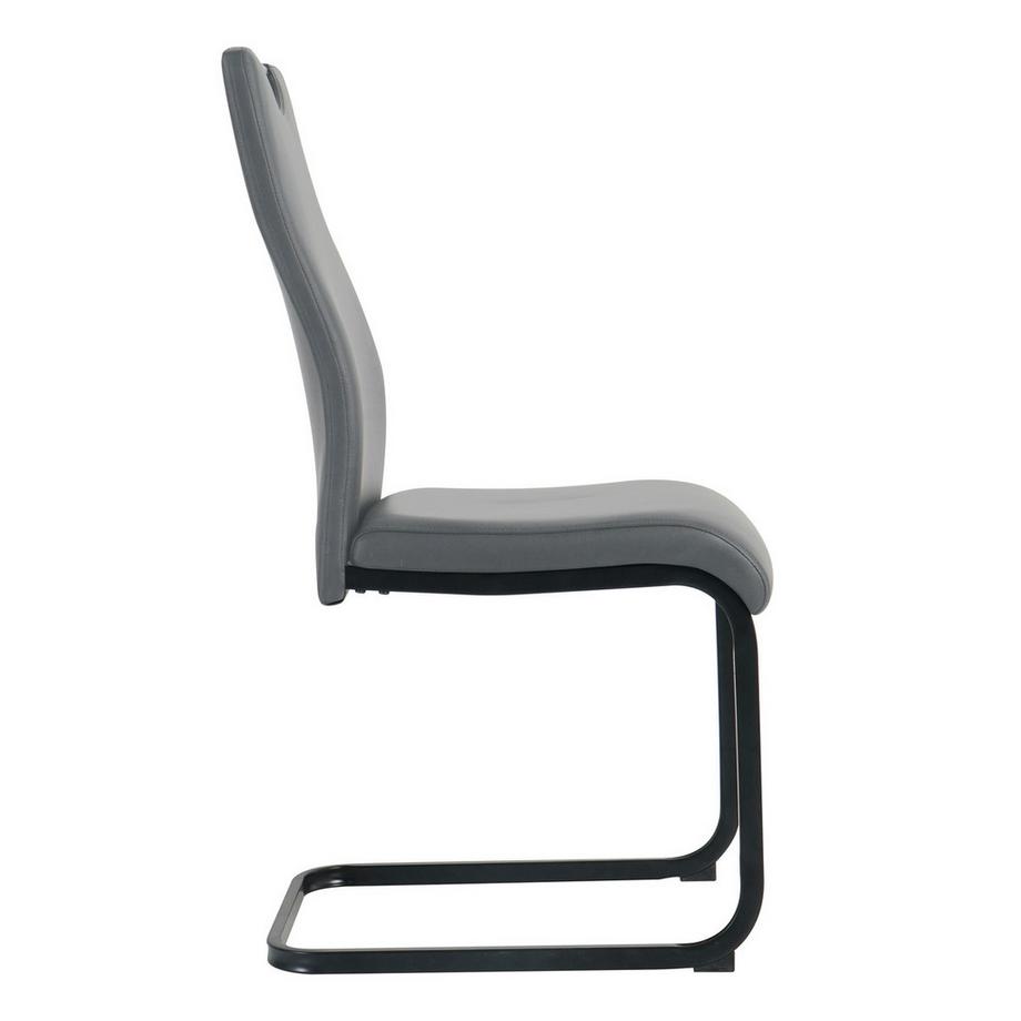 mutoni Chaise Toka grise (lot de 2)  