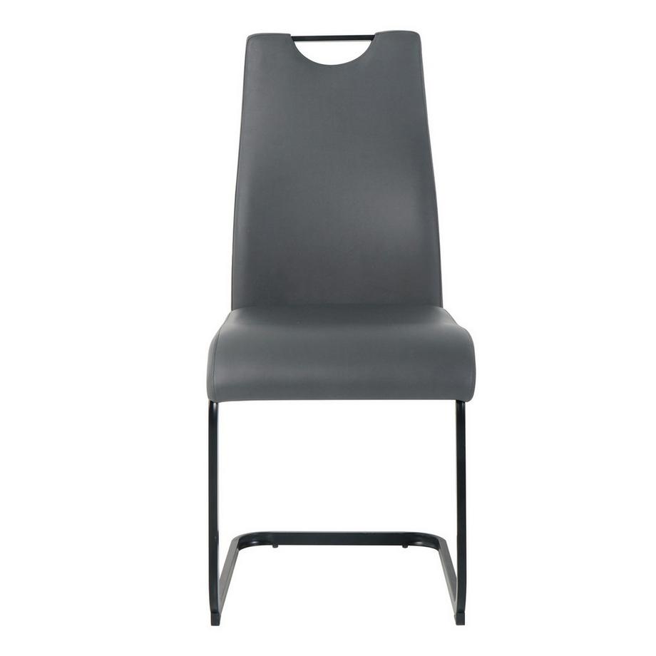 mutoni Chaise Toka grise (lot de 2)  