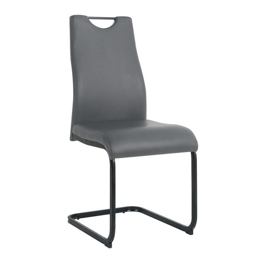 mutoni Chaise Toka grise (lot de 2)  