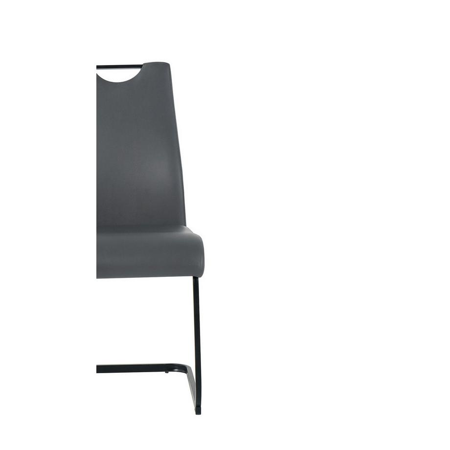 mutoni Chaise Toka grise (lot de 2)  