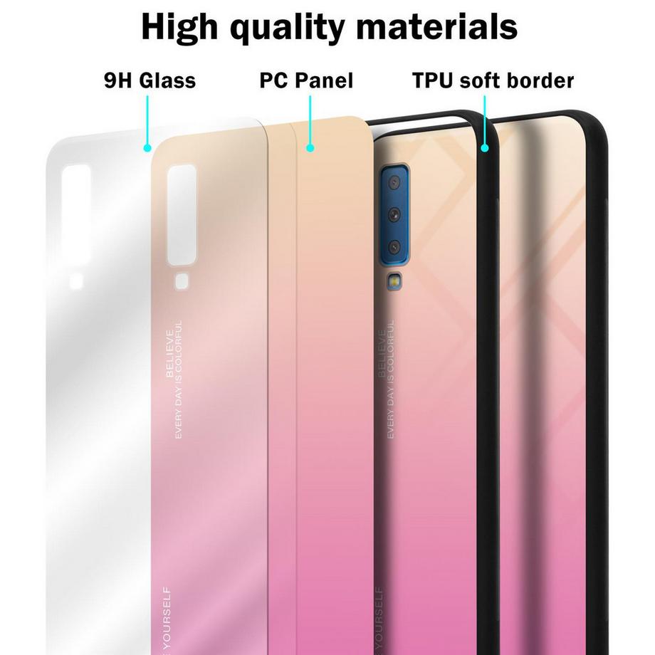 Cadorabo  Hülle für Samsung Galaxy A7 2018 Zweifarbig 