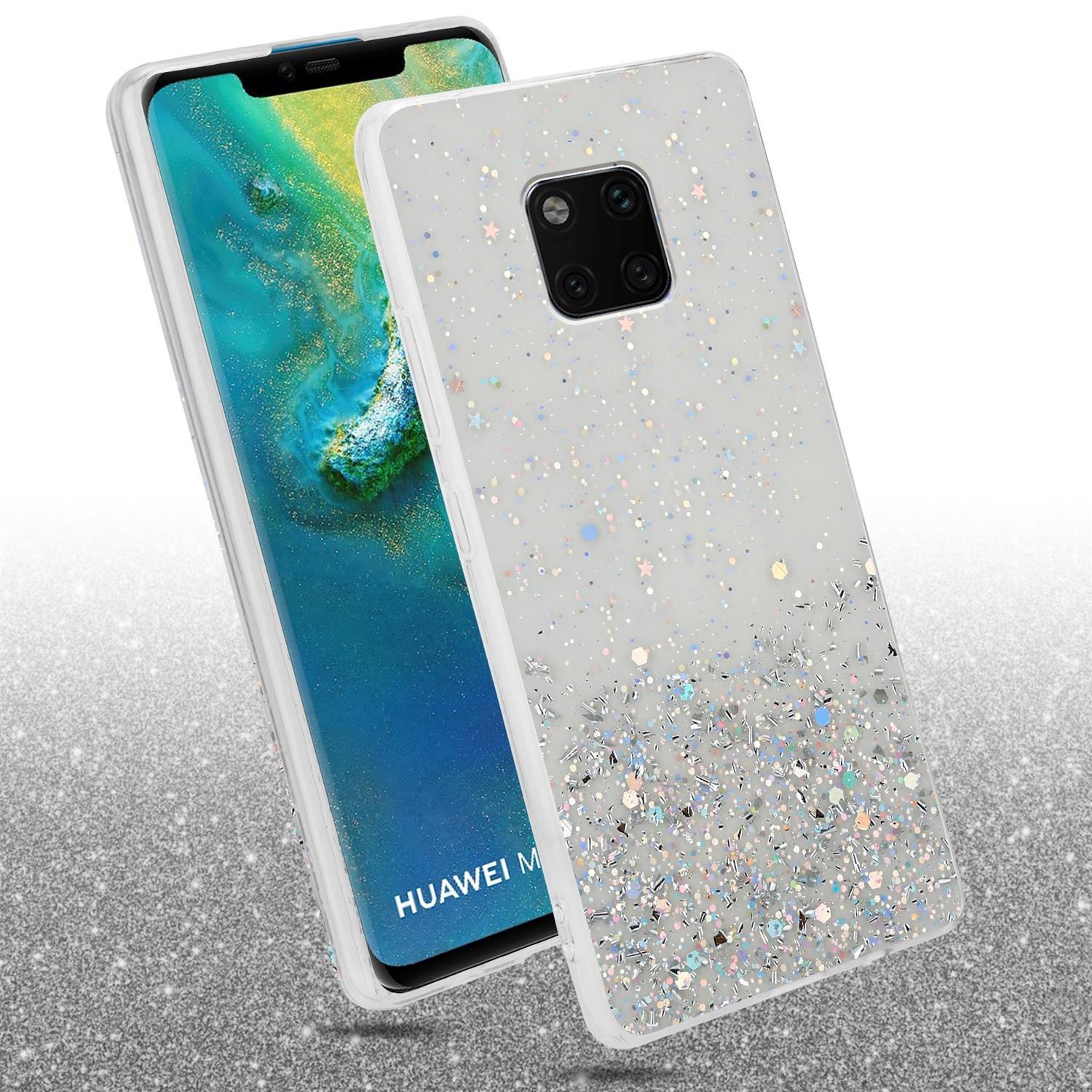 Cadorabo  Housse compatible avec Huawei MATE 20 PRO - Coque de protection en silicone TPU flexible avec paillettes scintillantes 