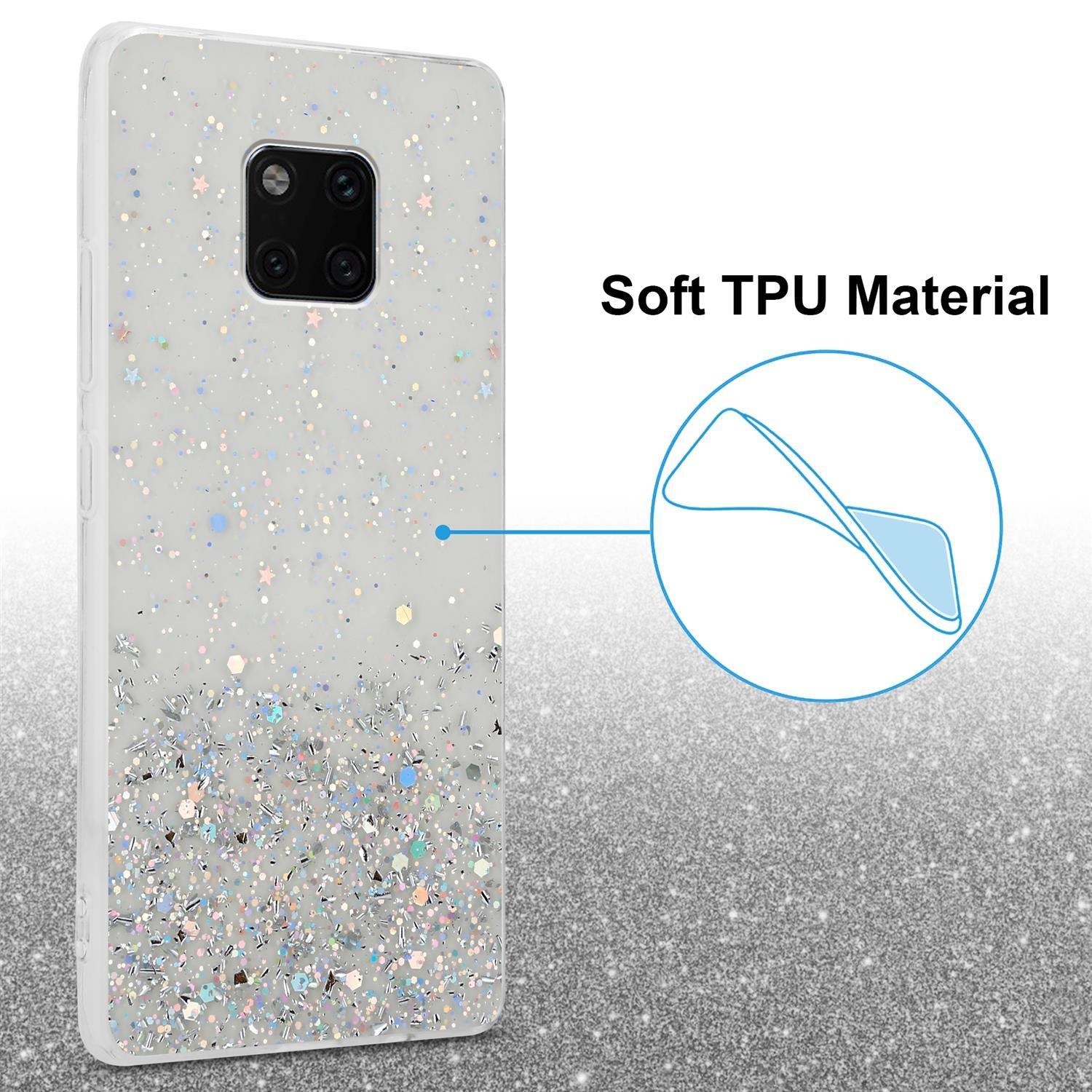 Cadorabo  Housse compatible avec Huawei MATE 20 PRO - Coque de protection en silicone TPU flexible avec paillettes scintillantes 