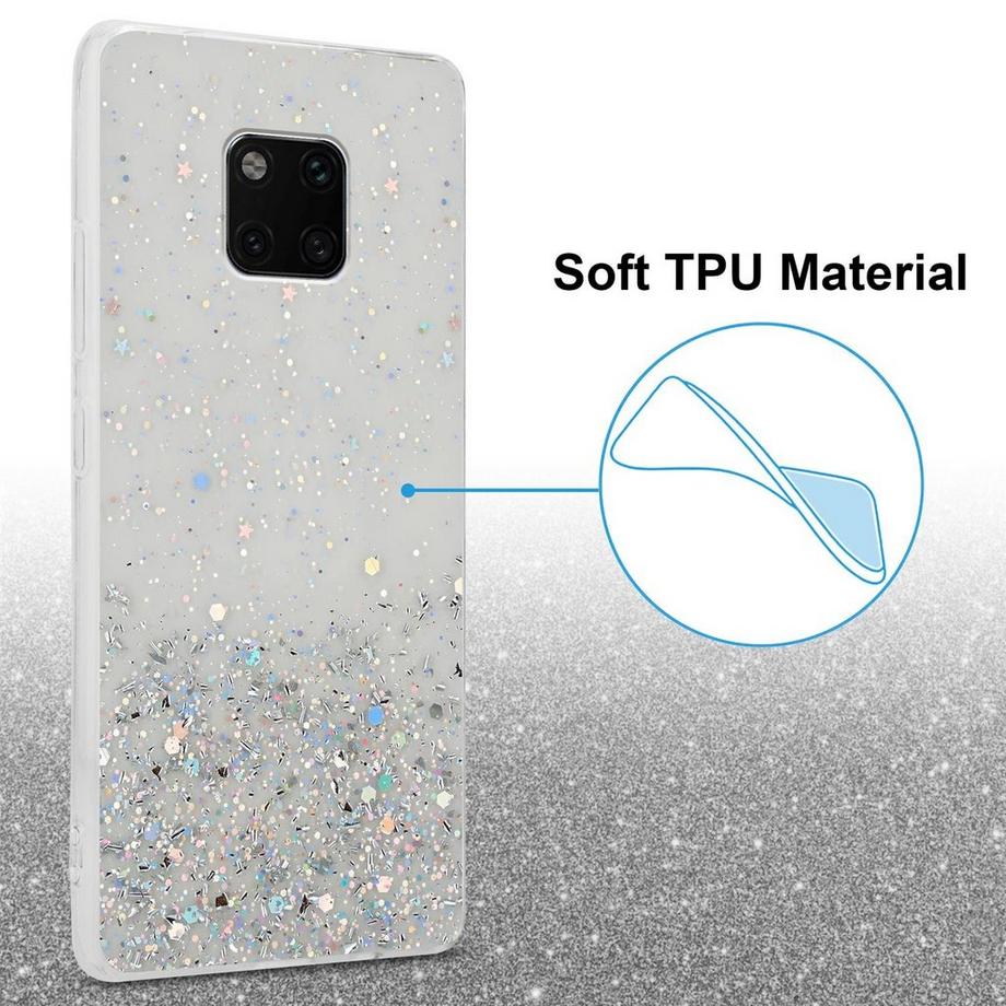 Cadorabo  Hülle für Huawei MATE 20 PRO TPU Silikon mit funkelnden Glitter 