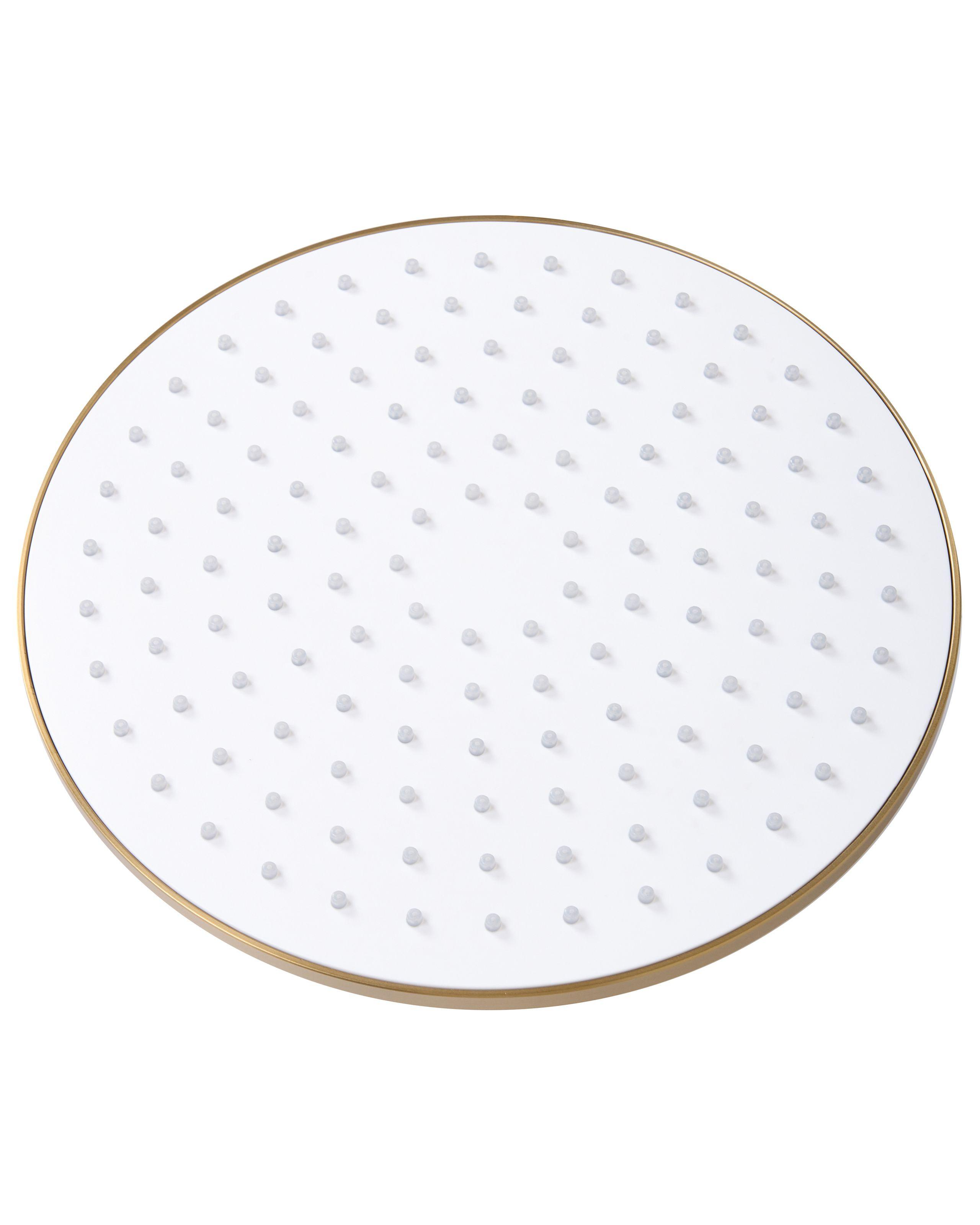 Beliani Set doccia da incasso con soffione a pioggia en Ottone Moderno PUELO  